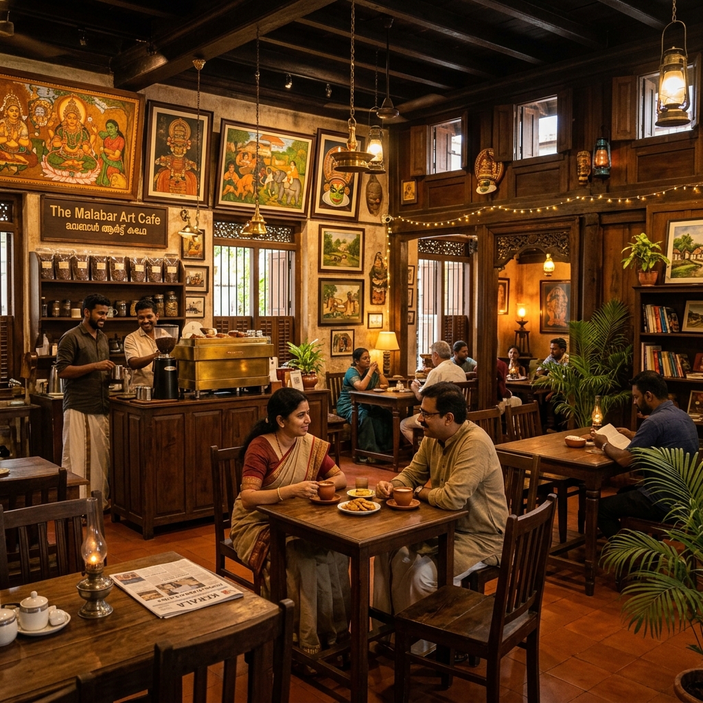 8 Point Art Café Kollam